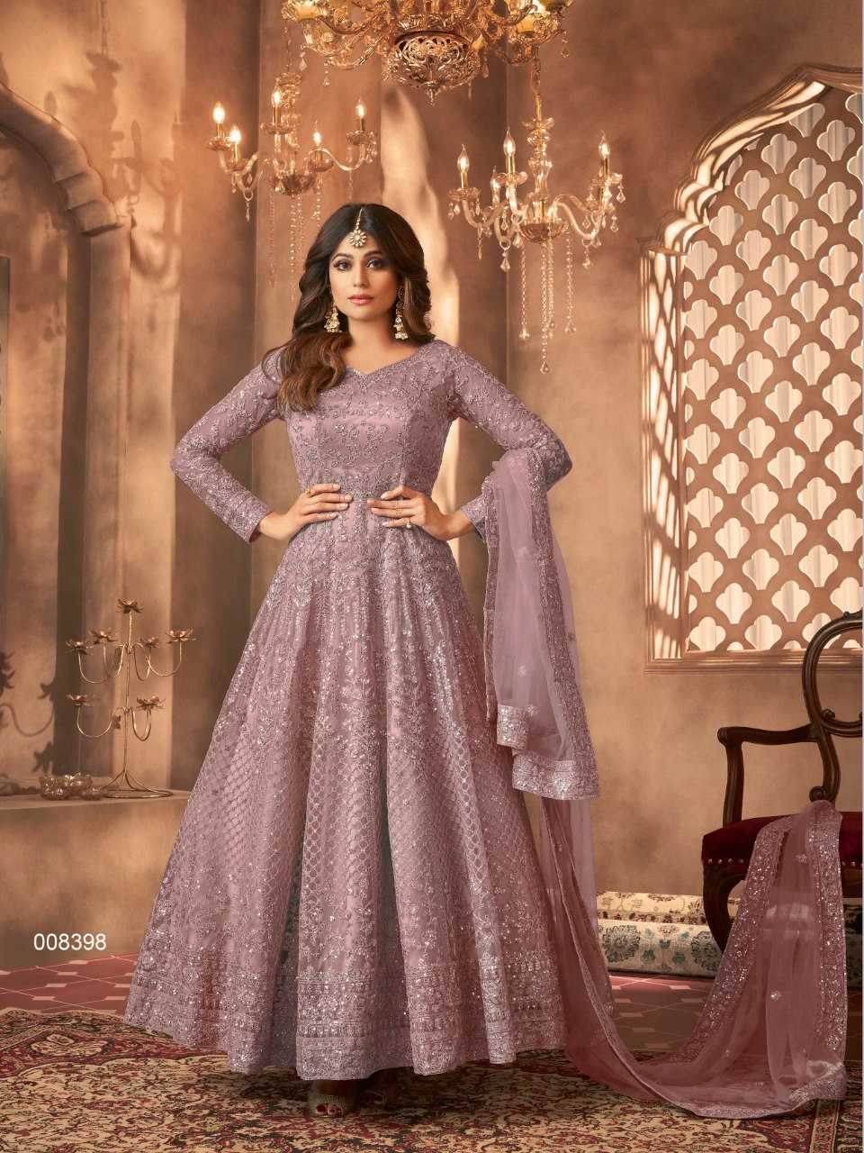 Net Embroidery Sequin Gowns - MYLUXURY LANE ENTERPRISE